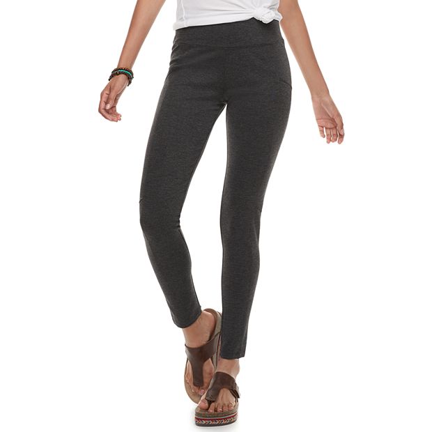 Lux Ponte Mix Legging, Tobacco