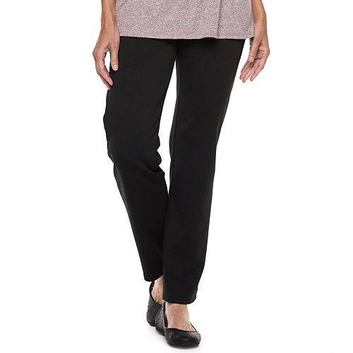 Women's Dana Buchman Slimming Straight-Leg Pull-On Ponte Pants