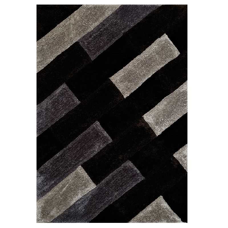 United Weavers Finesse Chichi Geometric Shag Rug, Black, 8X10.5 Ft