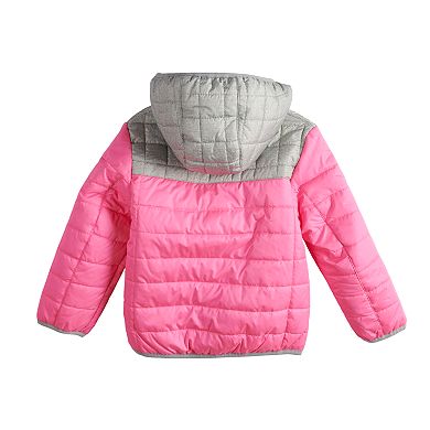 Baby Girl ZeroXposur Midweight Hooded Colorblock Quilted Jacket