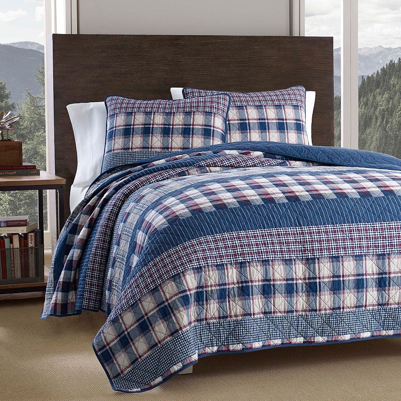 UPC 883893518377 product image for Eddie Bauer Bridgehaven Quilt Set, Blue | upcitemdb.com