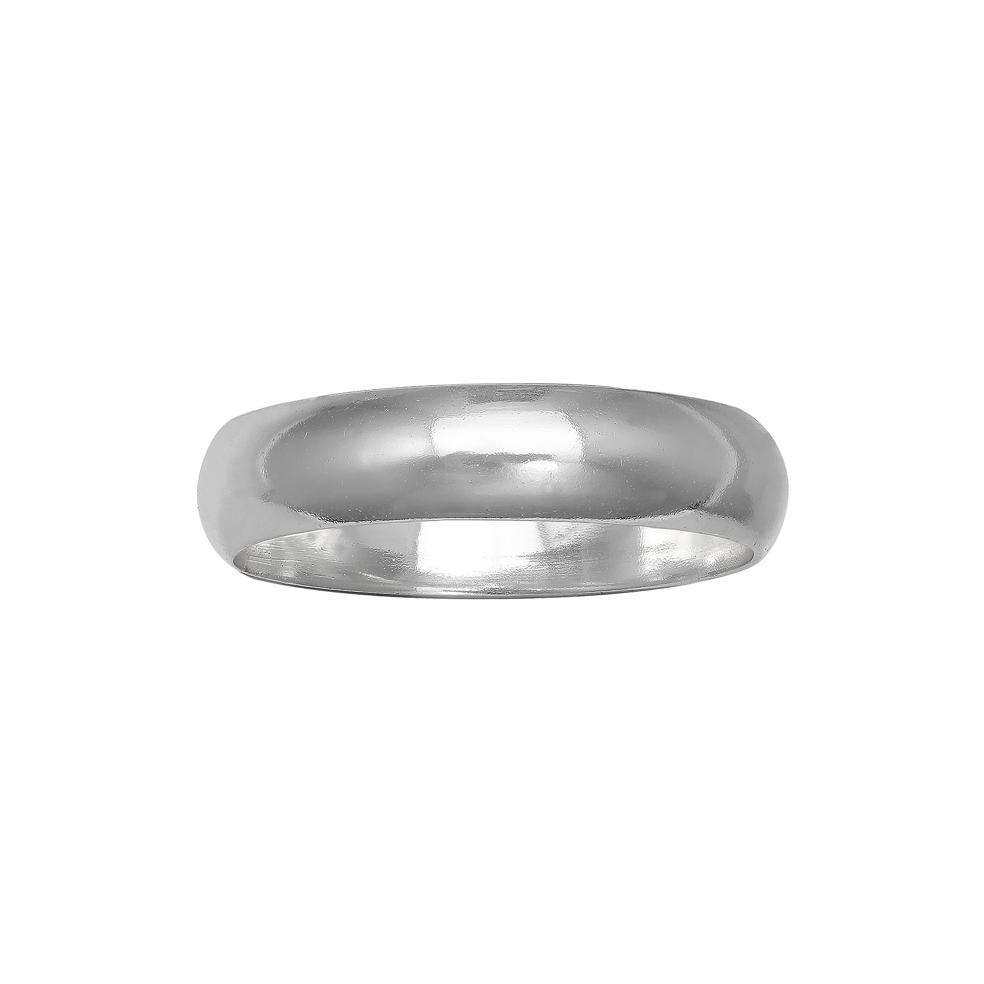 PRIMROSE Sterling Silver Polished Band - 5 mm, Womens, Size: 8, Silvertone