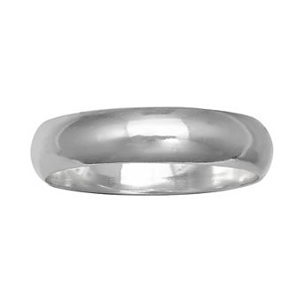 PRIMROSE Sterling Silver Polished Band - 5 mm