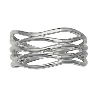 PRIMROSE Sterling Silver Wave Ring