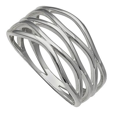 PRIMROSE Sterling Silver Wave Ring