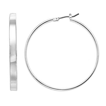 Nine West Thin Hoop Earrings
