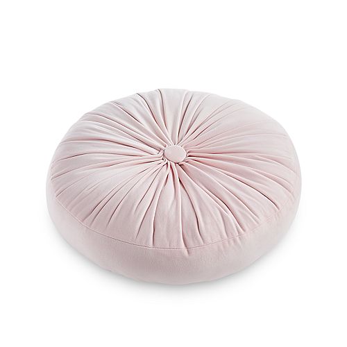 Tempo Home Buttercup Velvet Gusseted Round Throw Pillow
