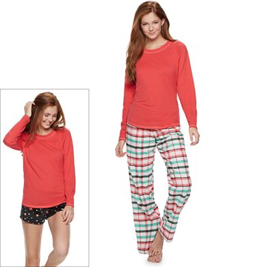 Juniors' SO® 3-piece Sleep Tee, Pants & Sleep Shorts Pajama Set