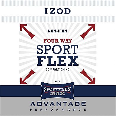 Men's IZOD Advantage SportFlex Waistband Comfort Chino Pants