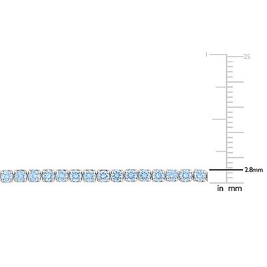 Stella Grace Sterling Silver Sky Blue Topaz Bolo Bracelet