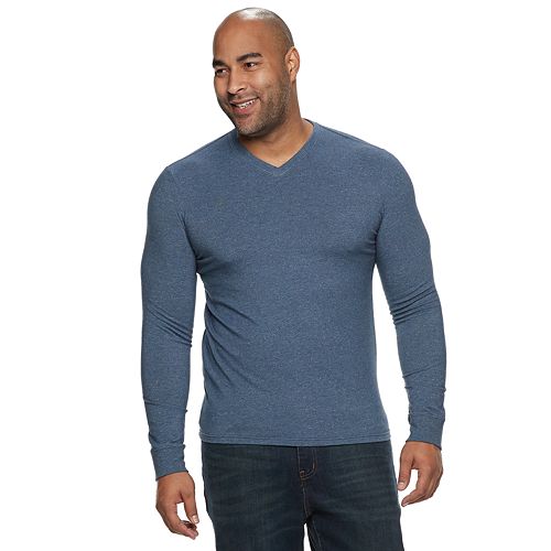 Big & Tall SONOMA Goods for Lifeâ¢ Supersoft Slim-Fit V-Neck Tee