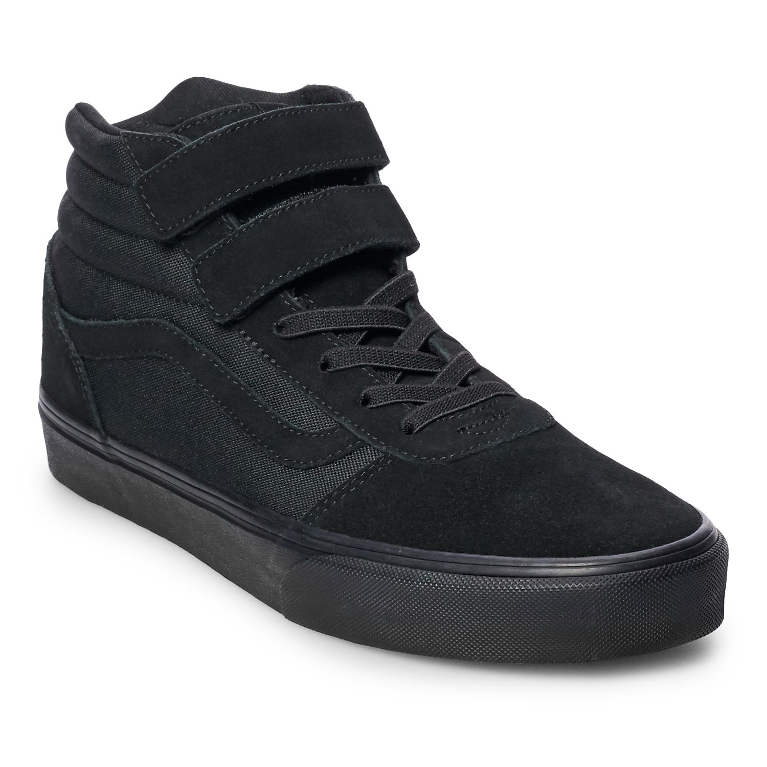 vans ward hi black and white