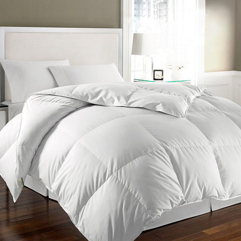 Royal Majesty White Goose Feather & White Goose Down Comforter, Full/Queen