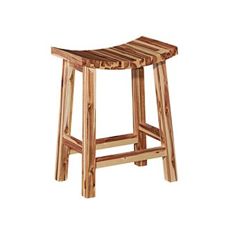 Linon Dale Saddle Counter Stool