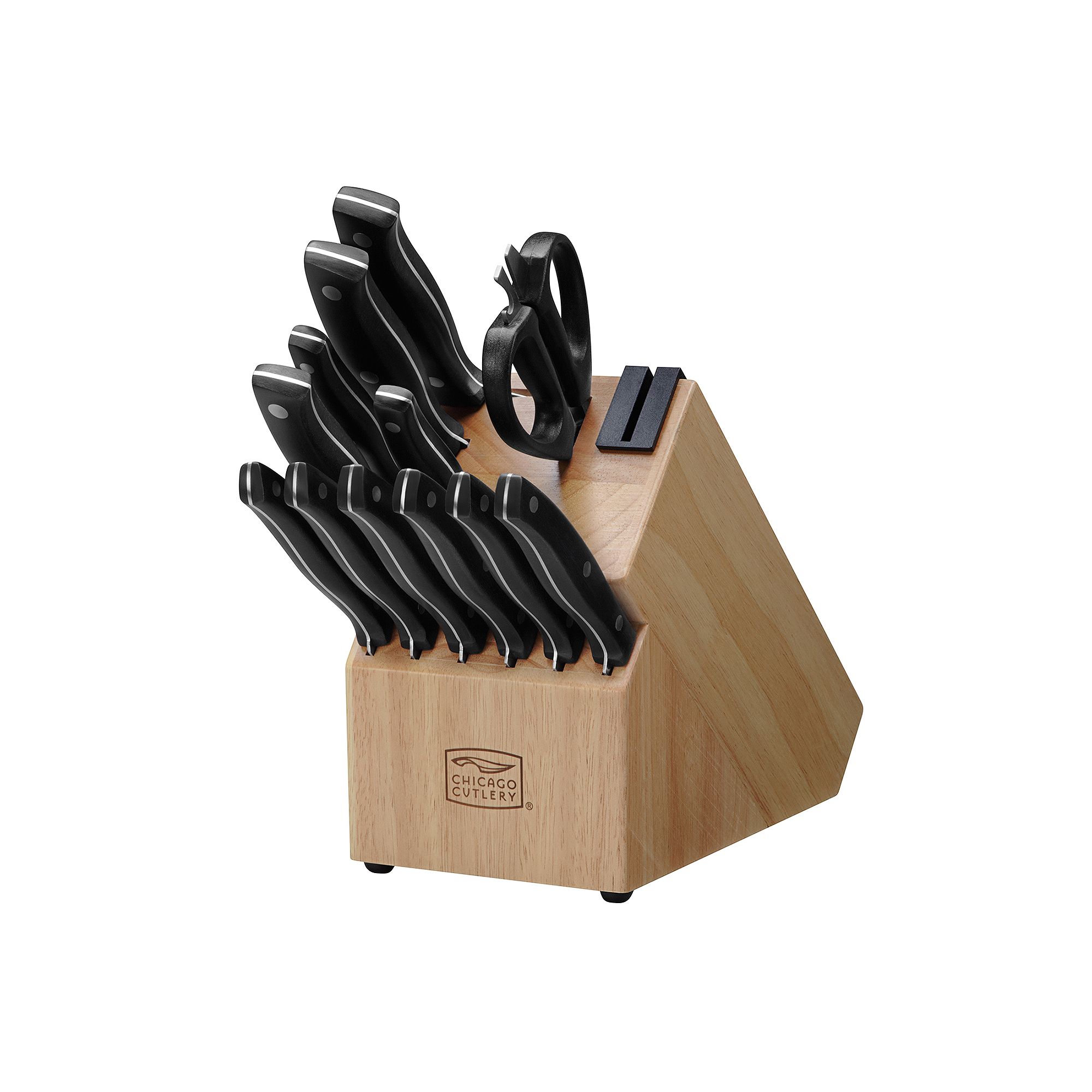 Chicago Cutlery Ellsworth 13-pc. Knife Block Set with Built-In Sharpener, B