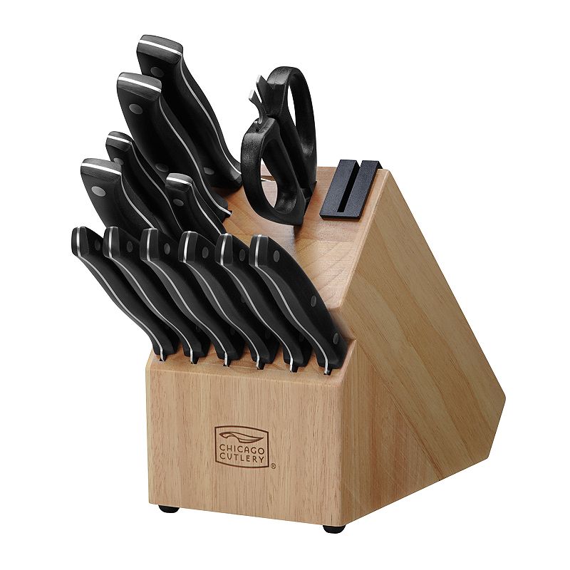 Chicago Cutlery Ellsworth 13-piece Knife Block Set, Black, 13 PC