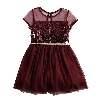 Girls 4-6x Knitworks Sequined Tulle Dress