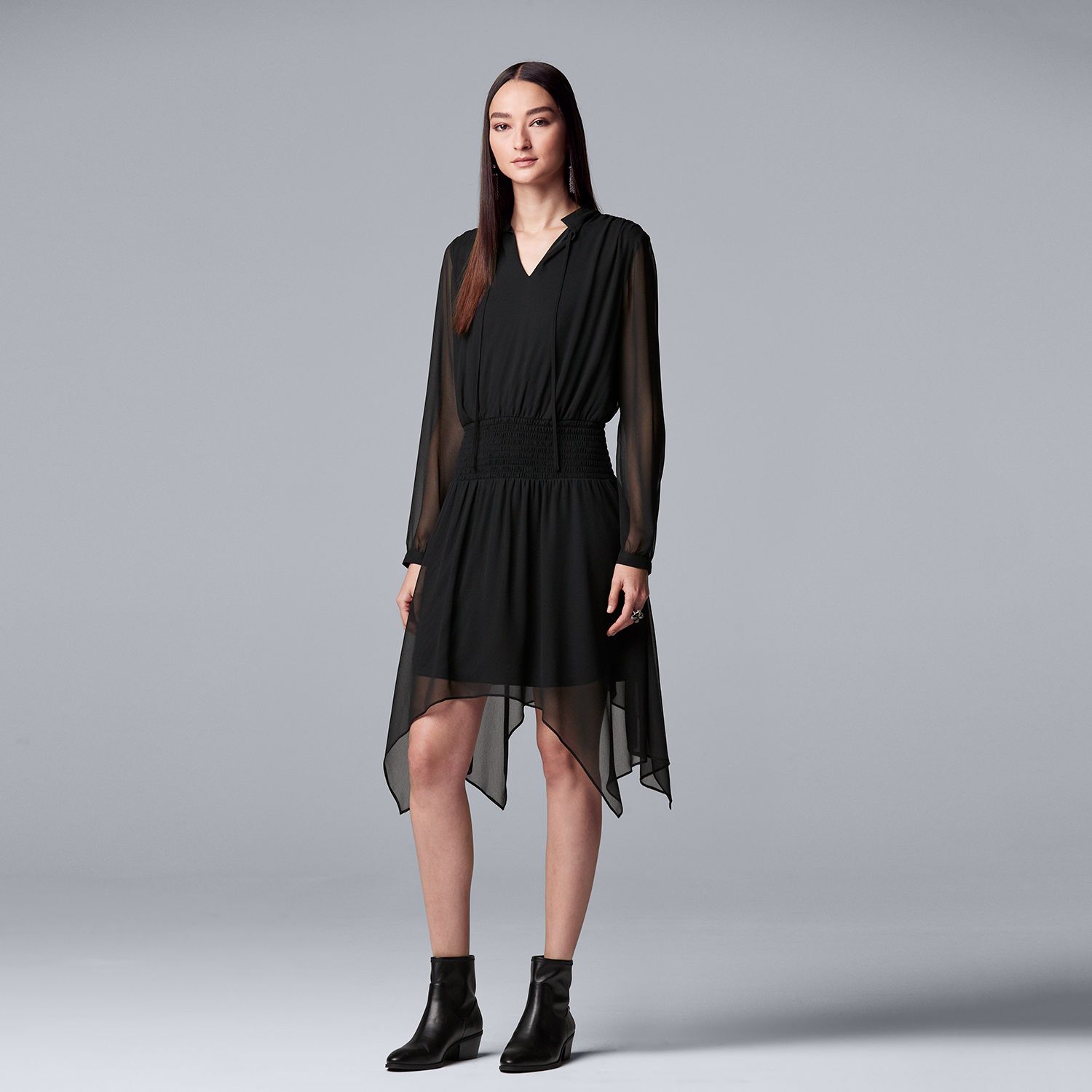 vera wang black dress kohls