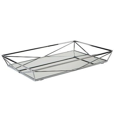 Home Details Geometric Mirrored Vanity Tray