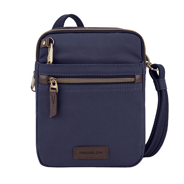 Travelon Anti-Theft Courier Small Slim Bag - Navy