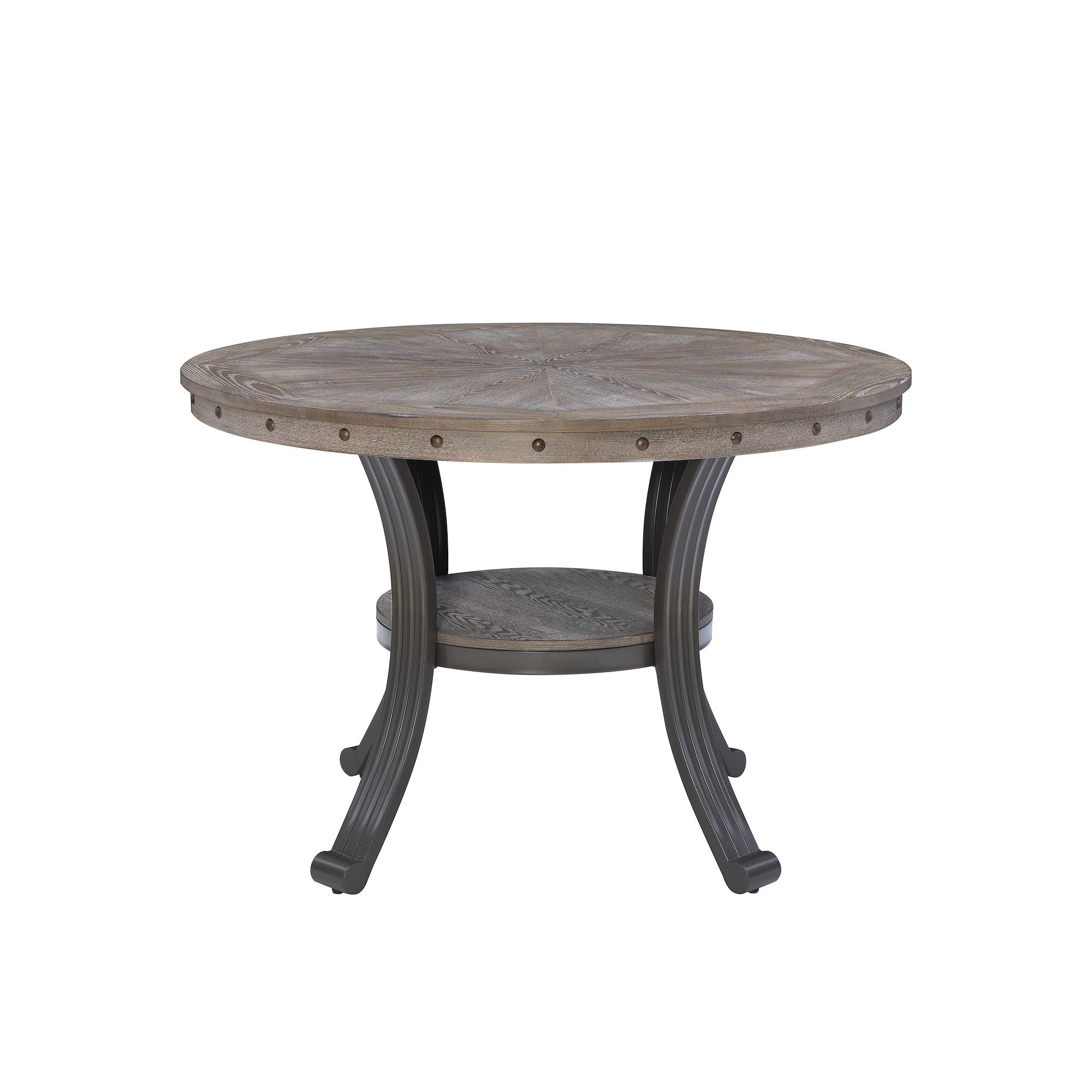 Linon Franklin Dining Table, Silver
