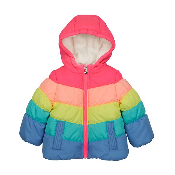 Oshkosh rainbow cheap puffer jacket