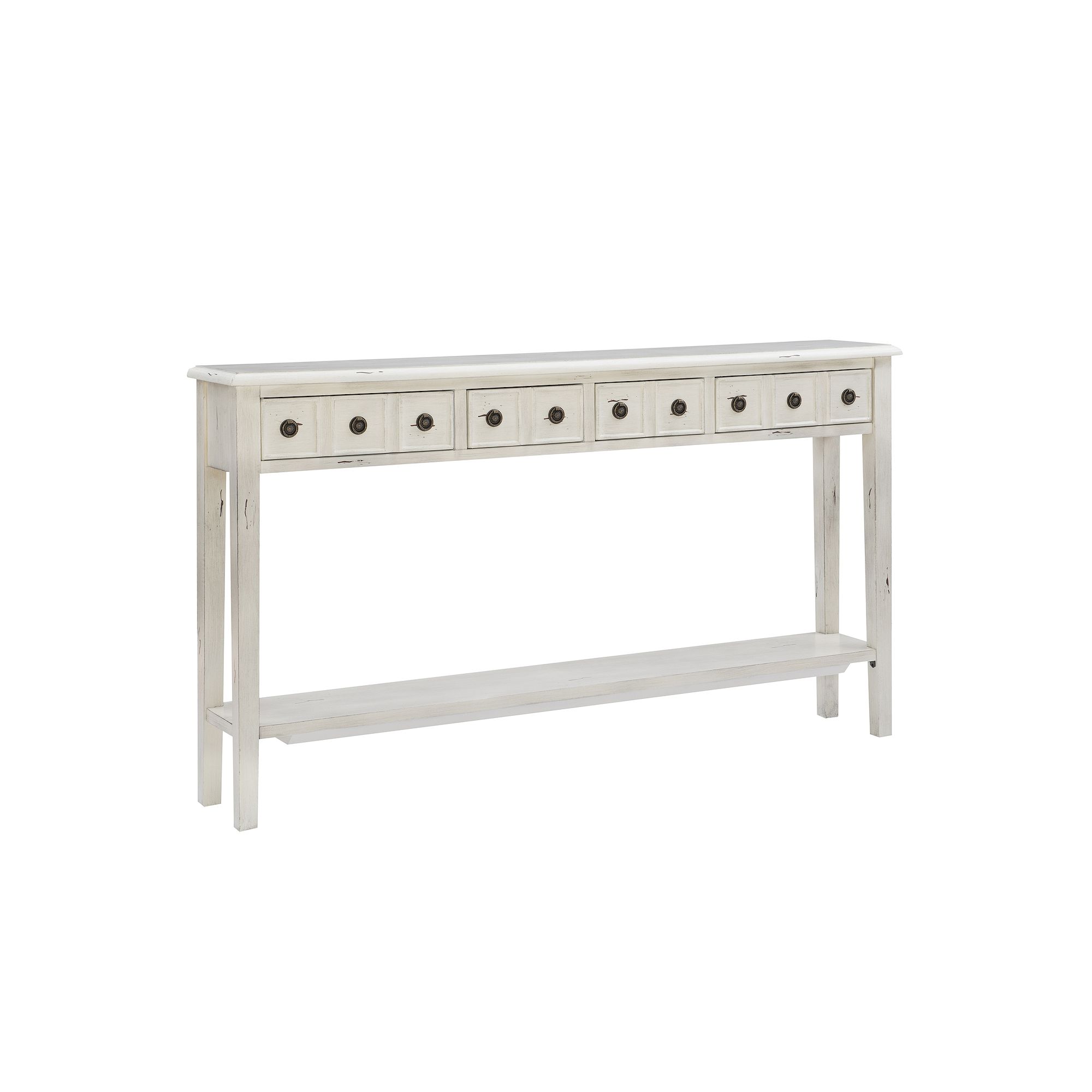 Linon Sadie Long Console Table, Ivory