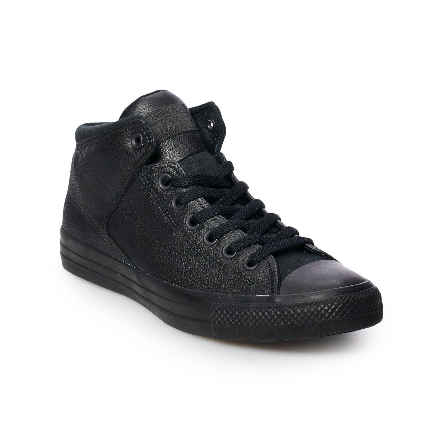 converse men's street leather mid top sneaker