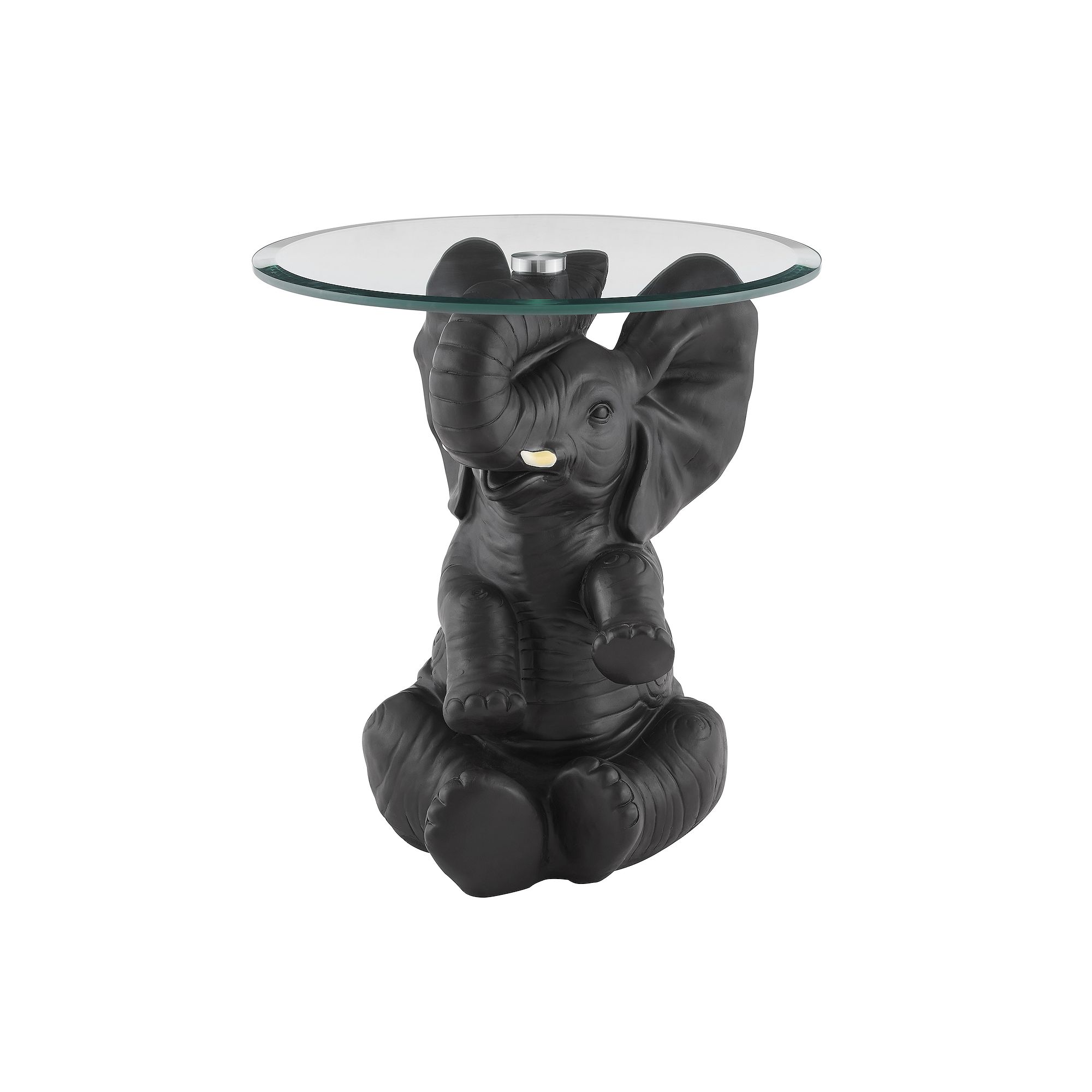 Linon Ernie Elephant End Table, Brown