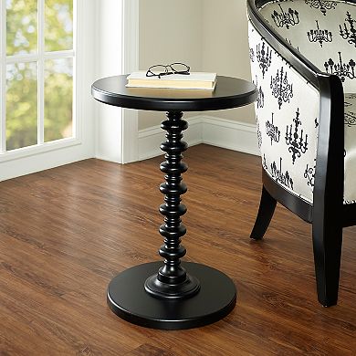 Linon Round Spindle Table Accent Furniture