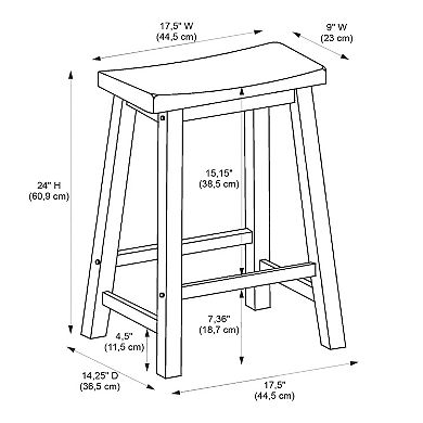 Linon Color Story Counter Stool