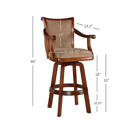 Linon Brandon Swivel Bar Stool