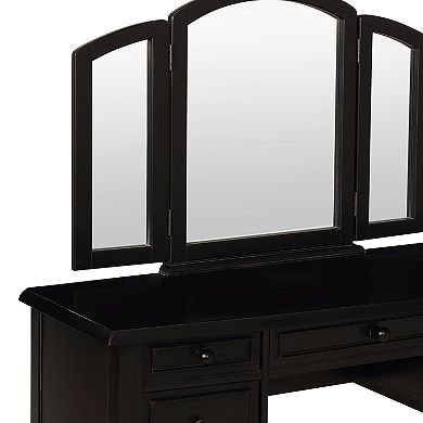 Linon Vanity, Mirror & Bench 3-piece Set