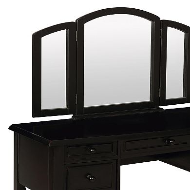 Linon Vanity, Mirror & Bench 3-piece Set