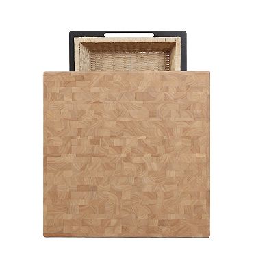 Linon Color Story Butcher Block Kitchen Island