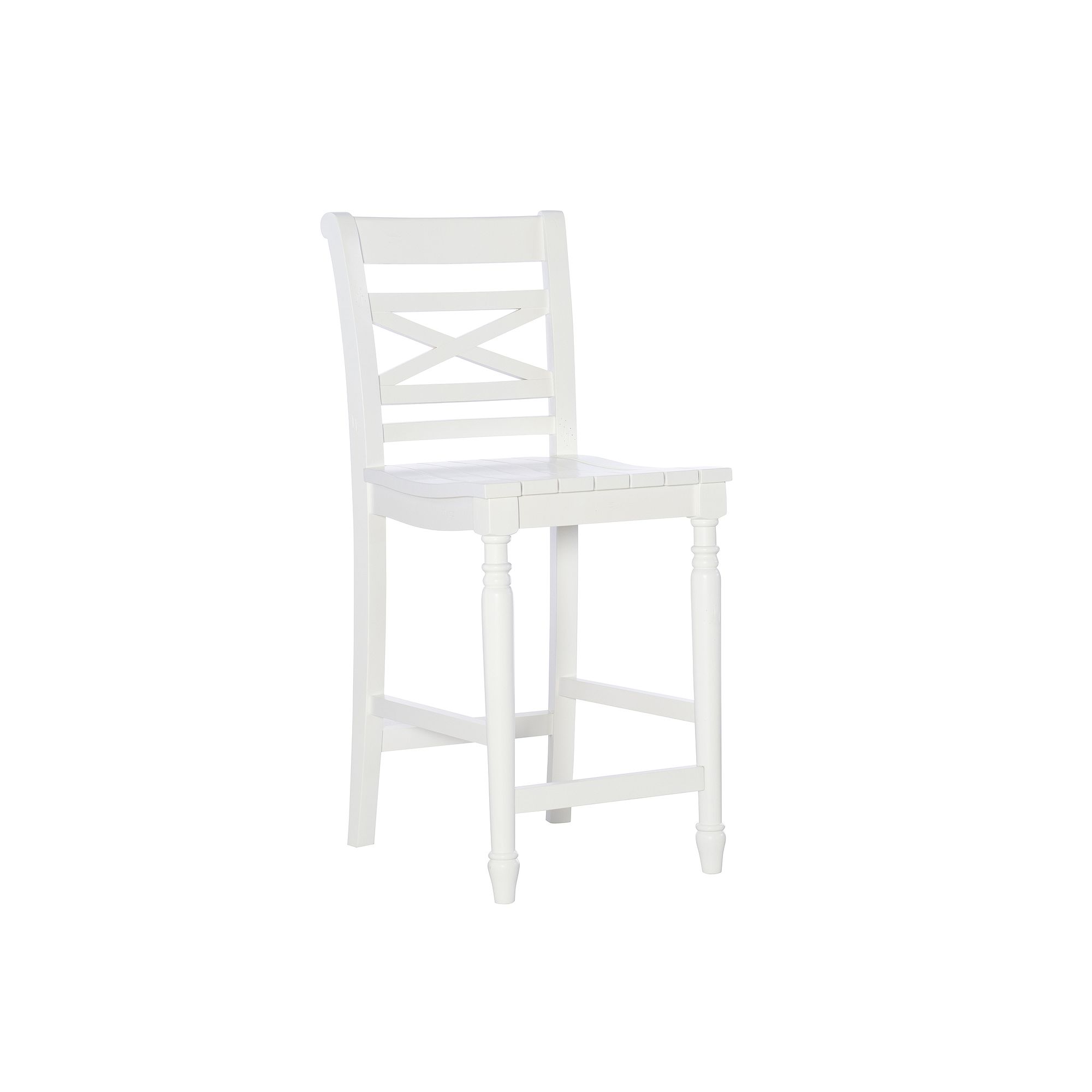 Linon Asher Counter Stool, White