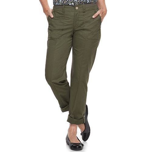 Women's Croft & Barrow® Convertible Twill Pants
