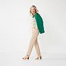 Women's Croft & Barrow® Effortless Stretch Pull-On Straight-Leg Pants