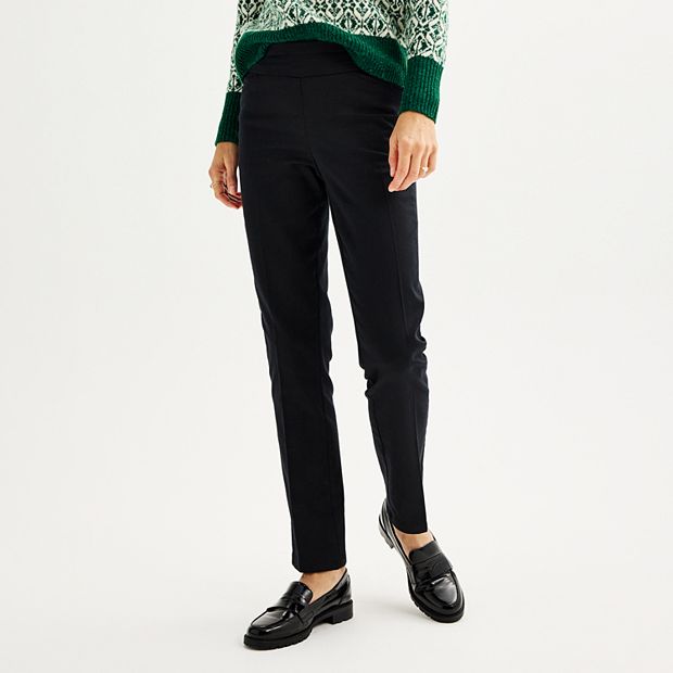 Object Straight Leg Jersey Pants in black-Neutral