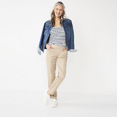 Women's Croft & Barrow® Effortless Stretch Pull-On Straight