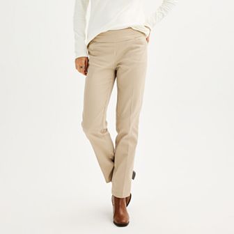 Women's Croft & Barrow® Effortless Stretch Pull-On Straight-Leg Pants