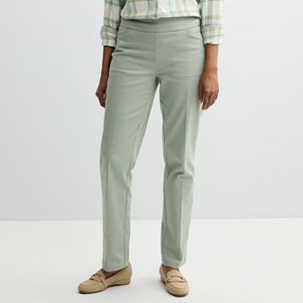 Women's Croft & Barrow® Effortless Stretch Pull-On Straight-Leg Pants