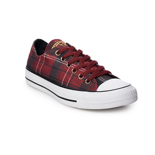 tan and plaid converse