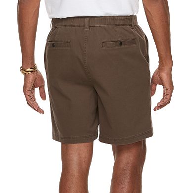 Men's Croft & Barrow® Classic-Fit Twill Belted Outdoor Shorts