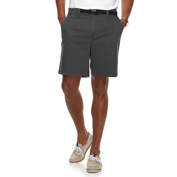 Men's Croft & Barrow® Classic-Fit Twill Belted Outdoor Shorts