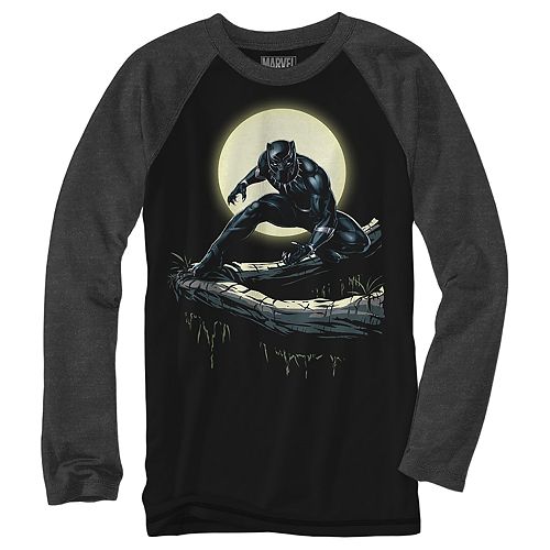 Boys 8 20 Black Panther Moon Tee - roblox t shirt black panther roblox free t shirts