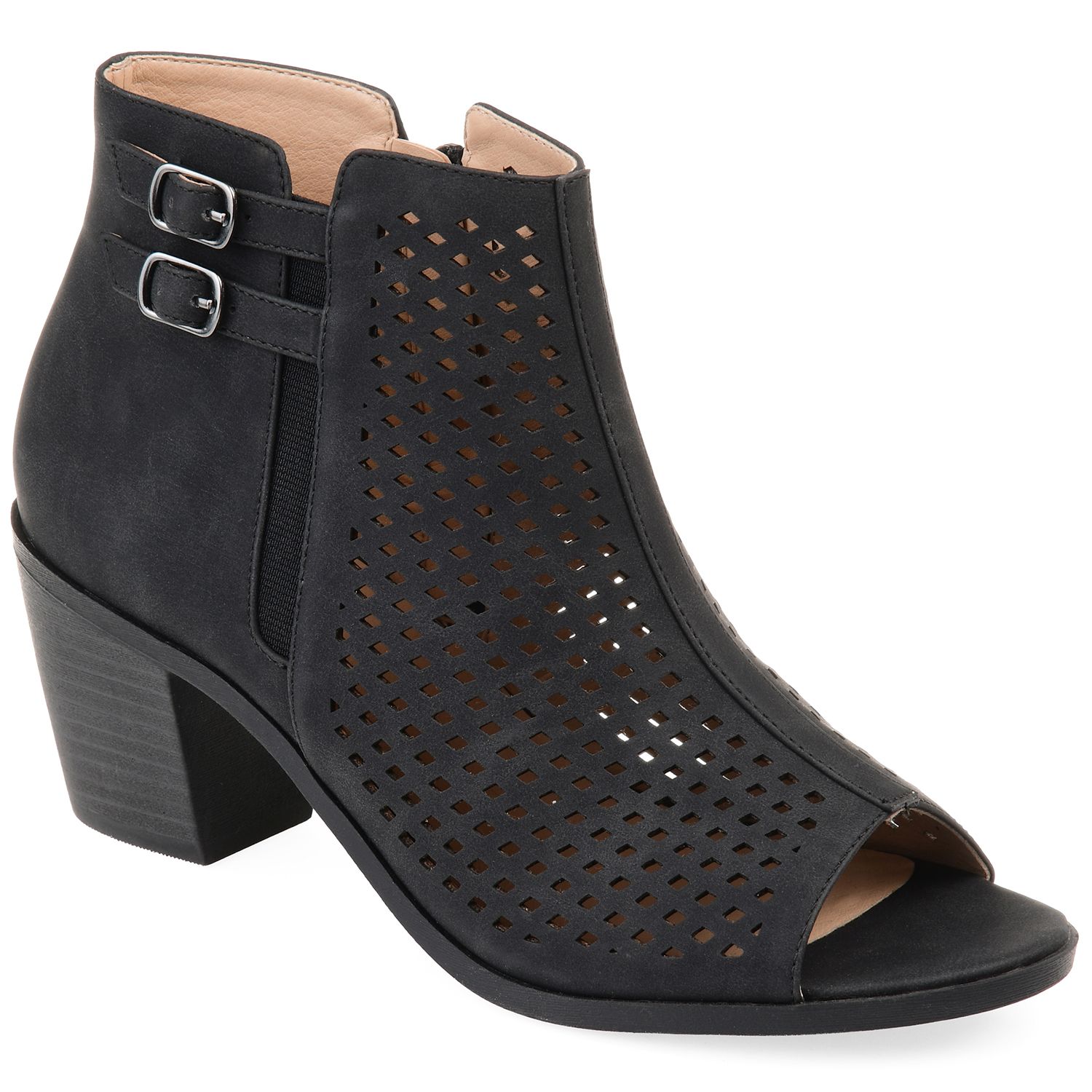 kohls peep toe booties