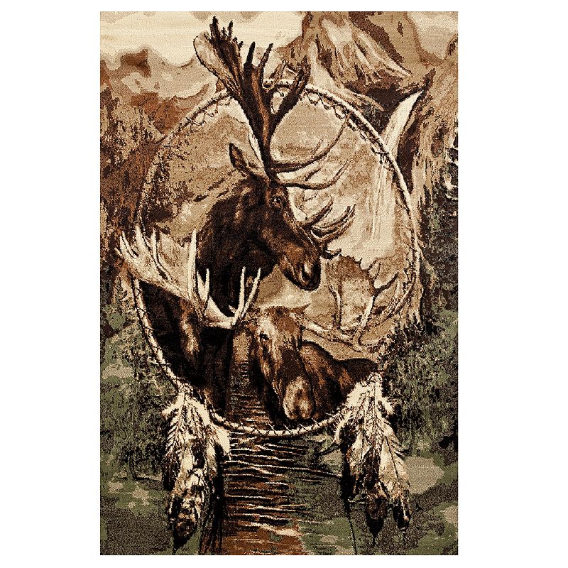 United Weavers Woodside Woodland Dream Catcher Rug, Multi, 8X10.5 Ft