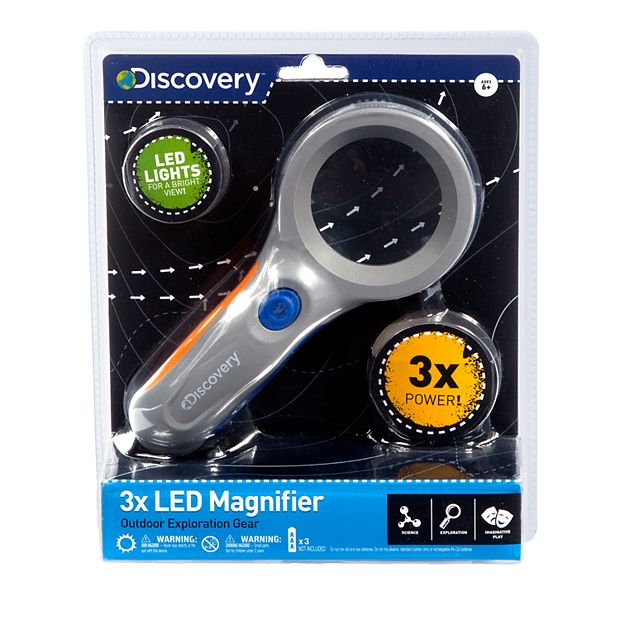 Living Made Easy - Explorer Illuminated Magnifying Glass With Led Light)