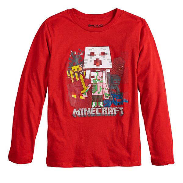 Boys 8 Minecraft Nether Group Tee